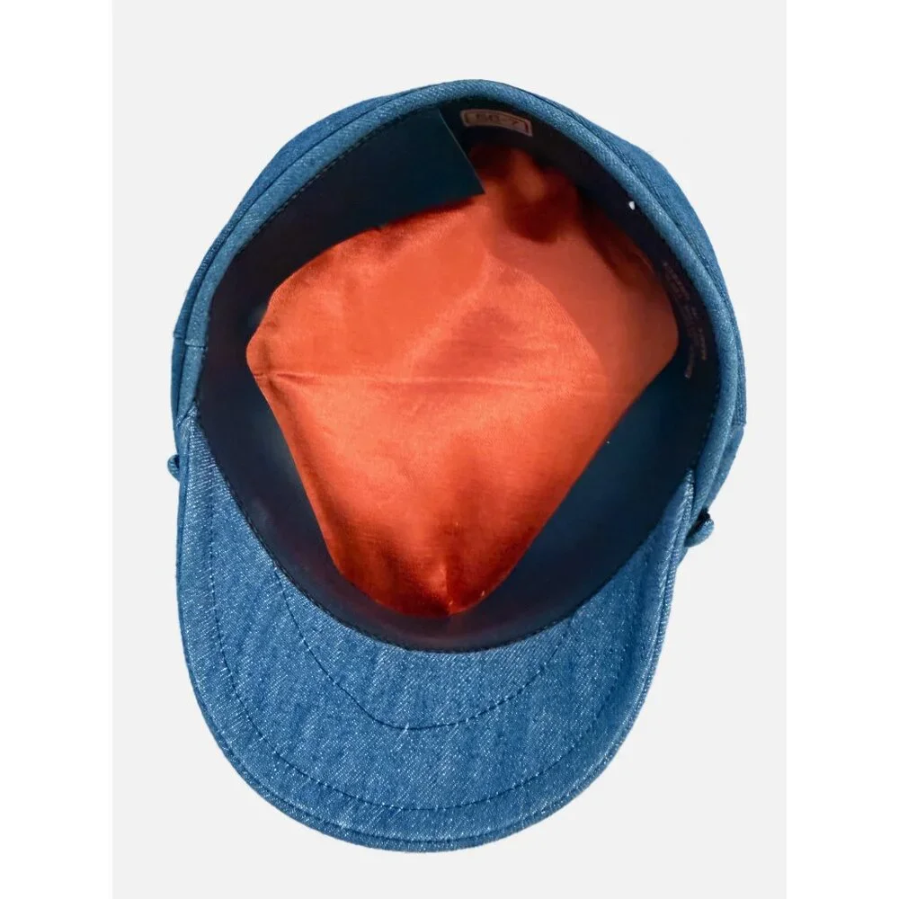 Greek Fishermen Blue and Black Denim Cap
